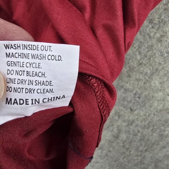 Women’s Red Leopard Print Bell Sleeve Top 5XL 100% Polyester Loose Fit - Picture 4 of 6